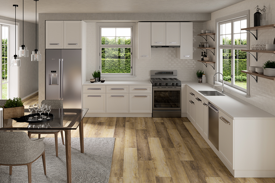 L-shaped Kitchen example 1